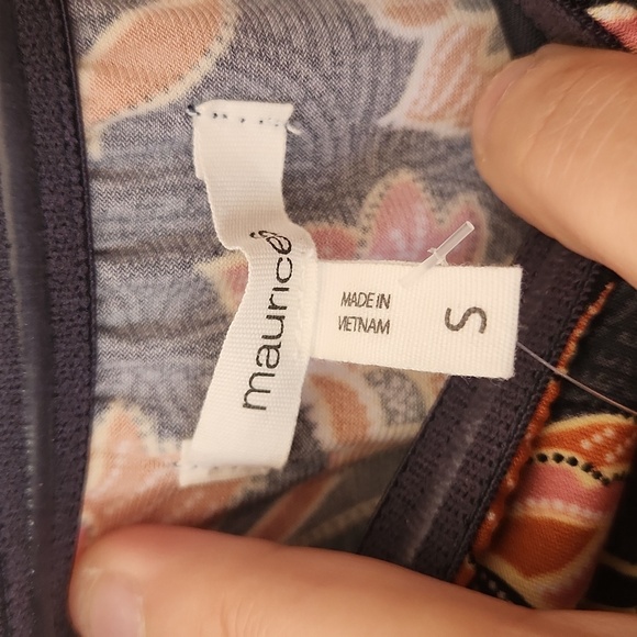 NWT Maurice’s Blue Floral Tube Top Strapless  Romper -Size S - Picture 10 of 13